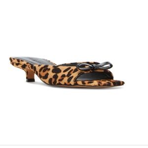 Steve Madden Meme Women's Sandals Leopard Canvas/Rubber NWT